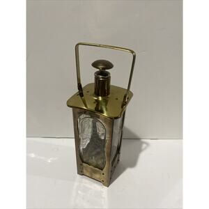 Vintage Brass Ucagco Musical Decanter Plays "How Dry I Am" Made in Japan